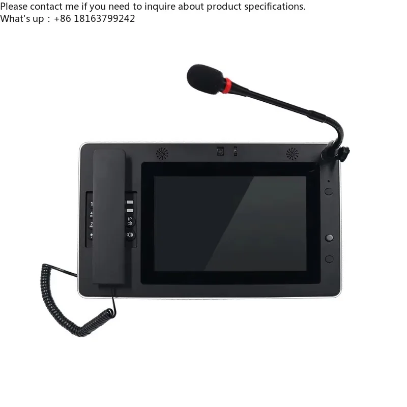 

IP-консоль для диспетчеризации, IP-главная станция JR-DS-02, система управления телефонами, 10,1-дюймовый емкостный сенсорный экран, металлический корпус