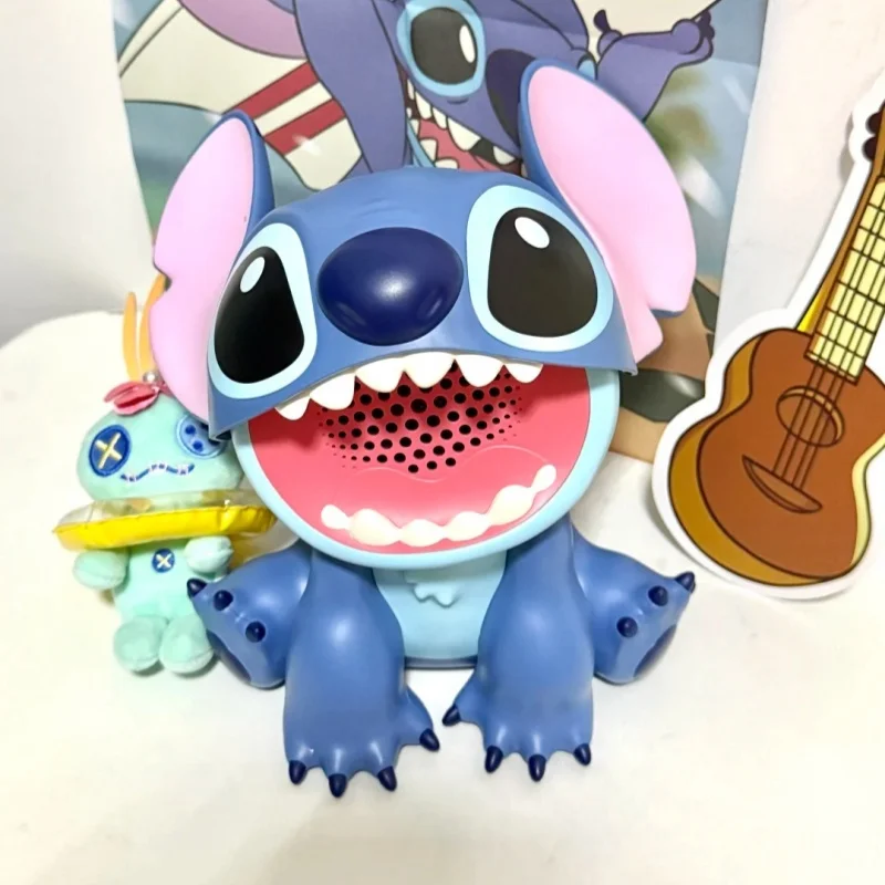 

New Stitch Bluetooth Speaker Desktop Ornament Cartoon Anime Peripheral High Sound Quality Subwoofer Gifts Suit Family Gathering