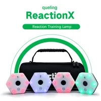 【Queling】Reactionx lámpara de luz de entrenamiento equipo de respuesta de agilidad de velocidad baloncesto fútbol tenis fitlight blazepod hockey