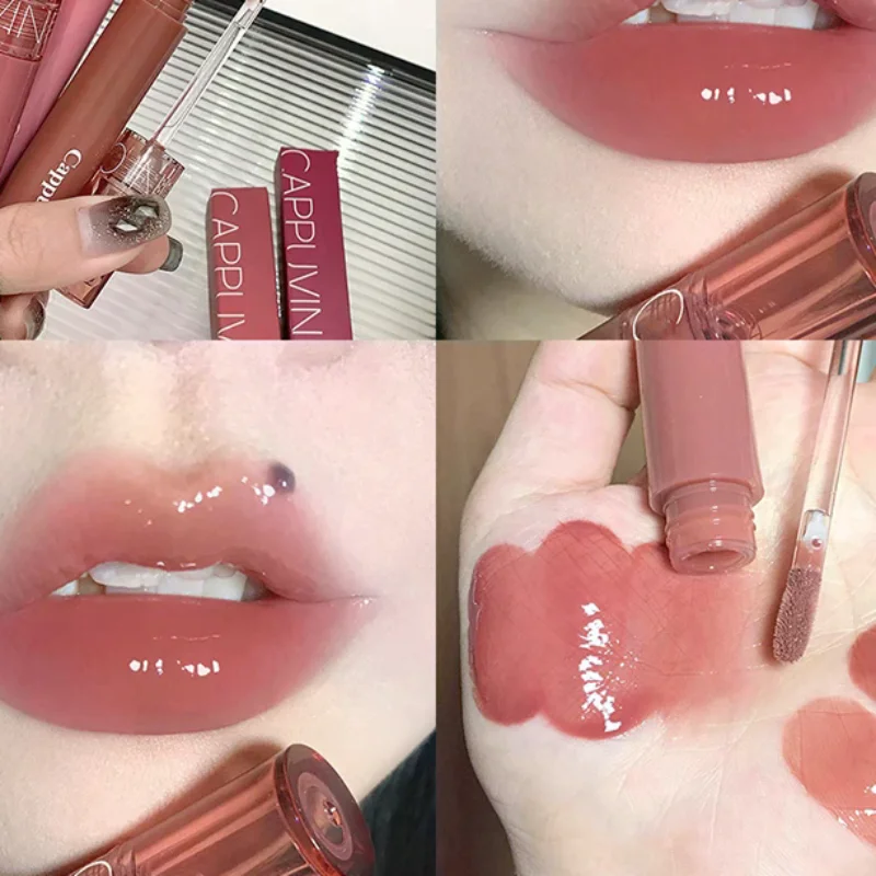 Spiegel Watergloss Lipgloss Langdurig Waterdicht Hydraterende Jelly Lip Glazuur Niet-plakkerig Lichtgewicht Hoog Pigment Student