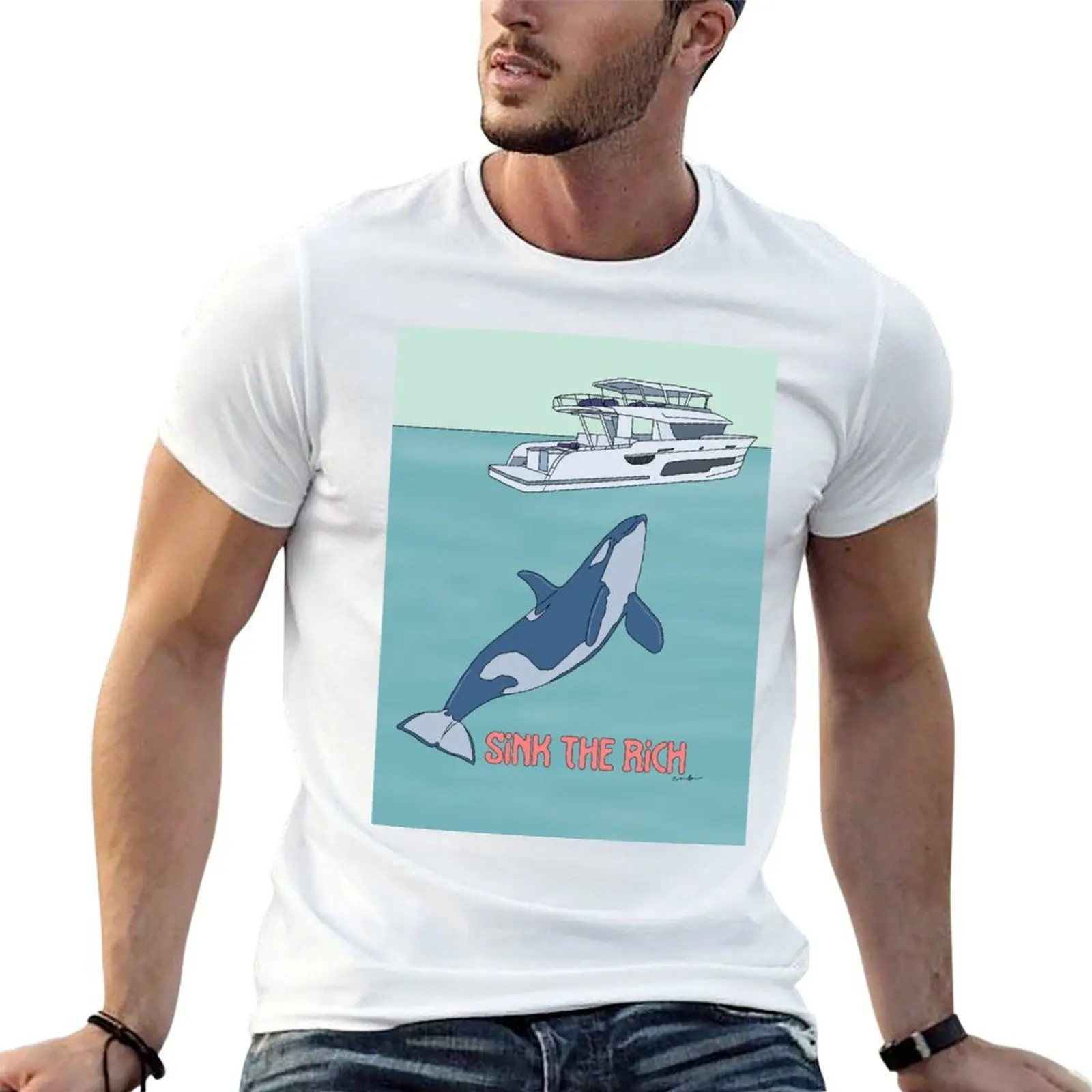 Orcanisation Sink the Rich by Gorilla Bark Part 3 T-Shirt sports fans anime shirt t shirts for men cotton