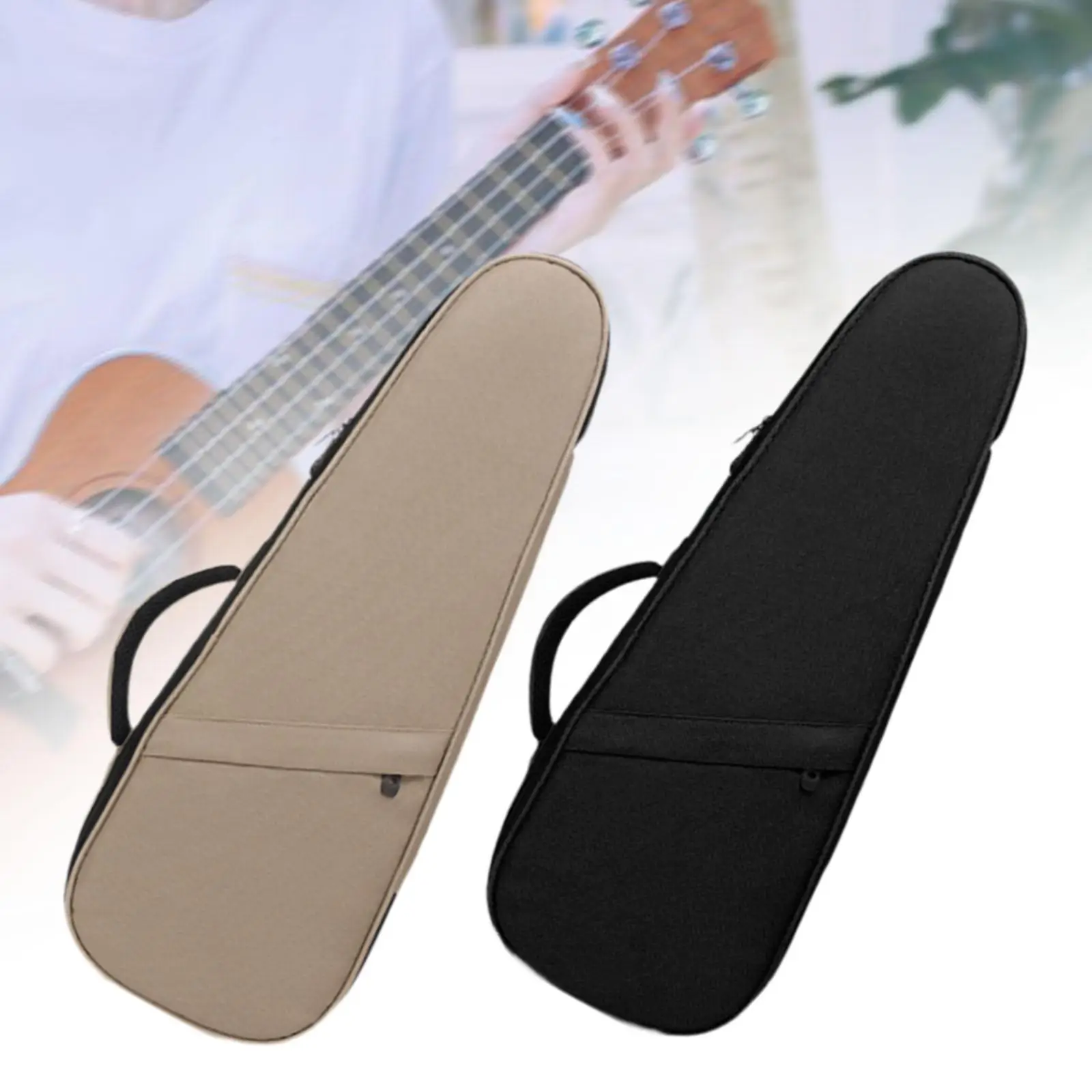 Tas Ukulele dengan tali dapat diatur tahan air Oxford casing Ukulele untuk Tuner