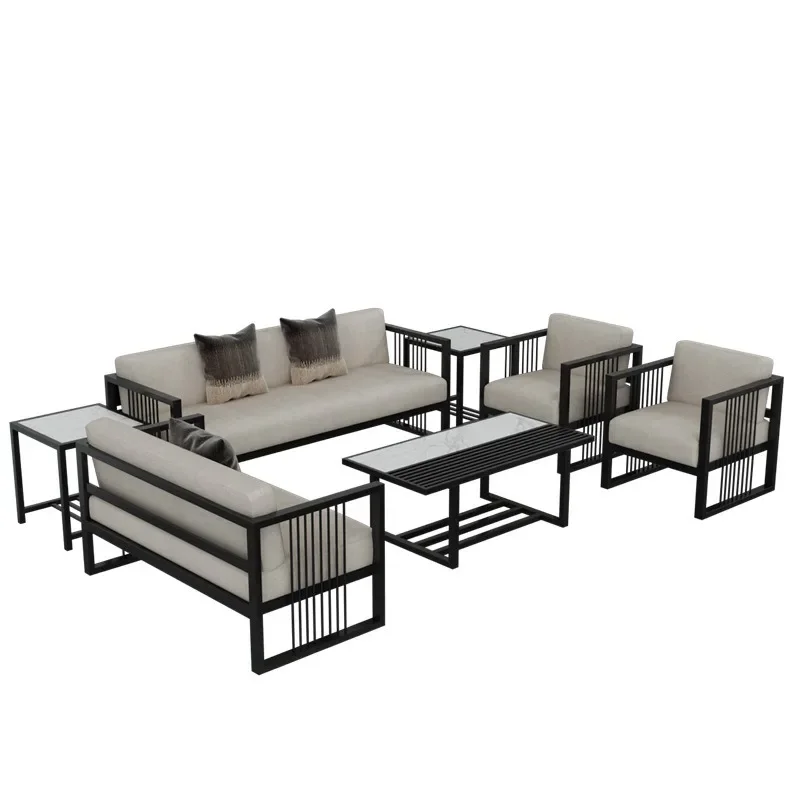 

Office negotiation sofa, hotel VIP room creative reception card seat new Chinese living room sofa coffee table combination