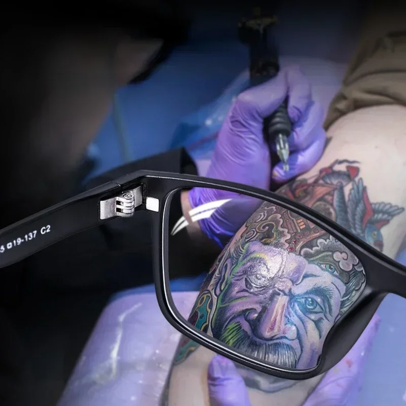 Filtro de tatuagem integrado magnético de alta qualidade, óculos de proteção para os olhos, alta definição, uso em várias cenas, acessórios de ferramentas de tatuagem