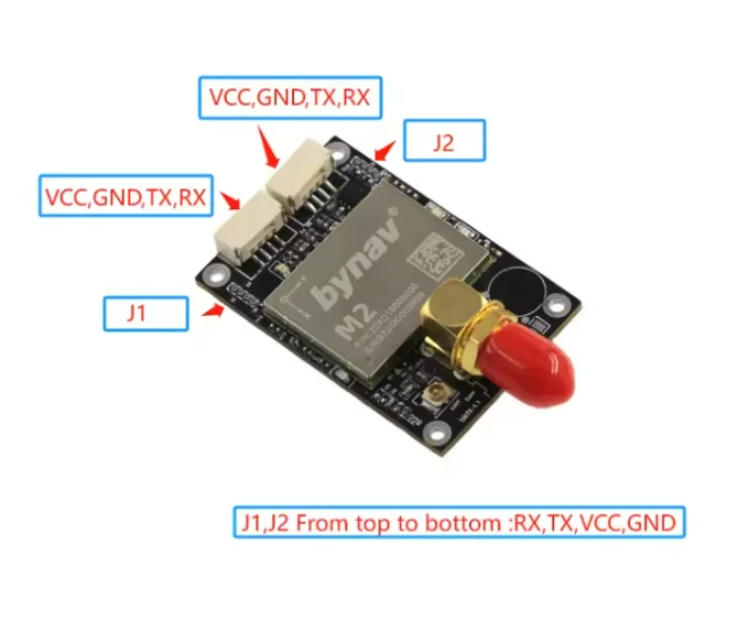 Bynav m2 papan pengembangan Drone gnss rtk gps antimacet zed-f9p antipenipuan papan GNSS