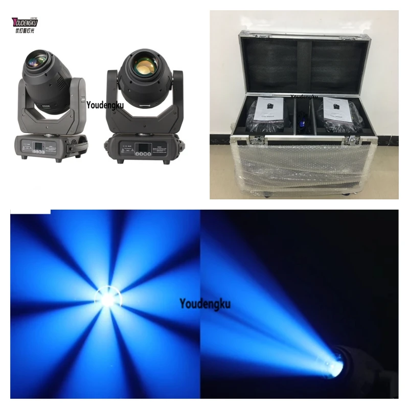 2 pieces with case 250W LED Moving Head DMX RGBW Beam Zoom wash Stage Spot Disco Party Light