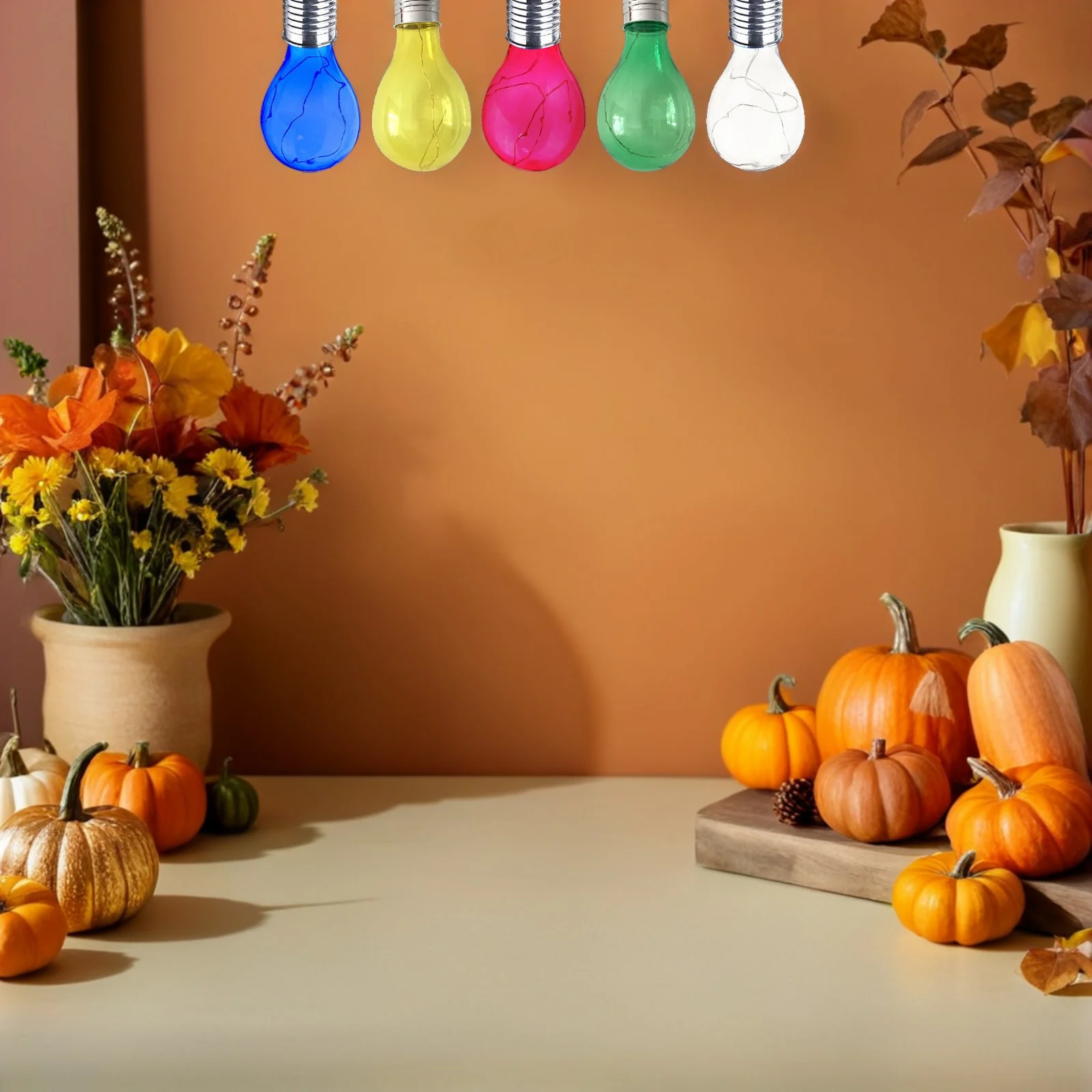 

5pcs Light Bulbs Waterproof Outdoor Hanging Led Solar Powered Lamp For Garden Party Holiday Decor Solar Lights Landscape