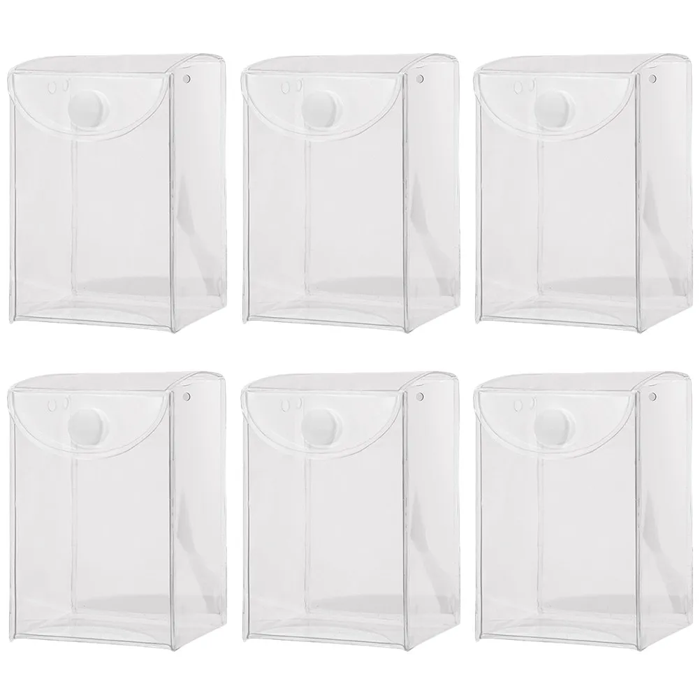 6Pcs Ultra Clear Display Box for Action Figures Storage Space Saving Transparent Holder Sleek Design Exhibition