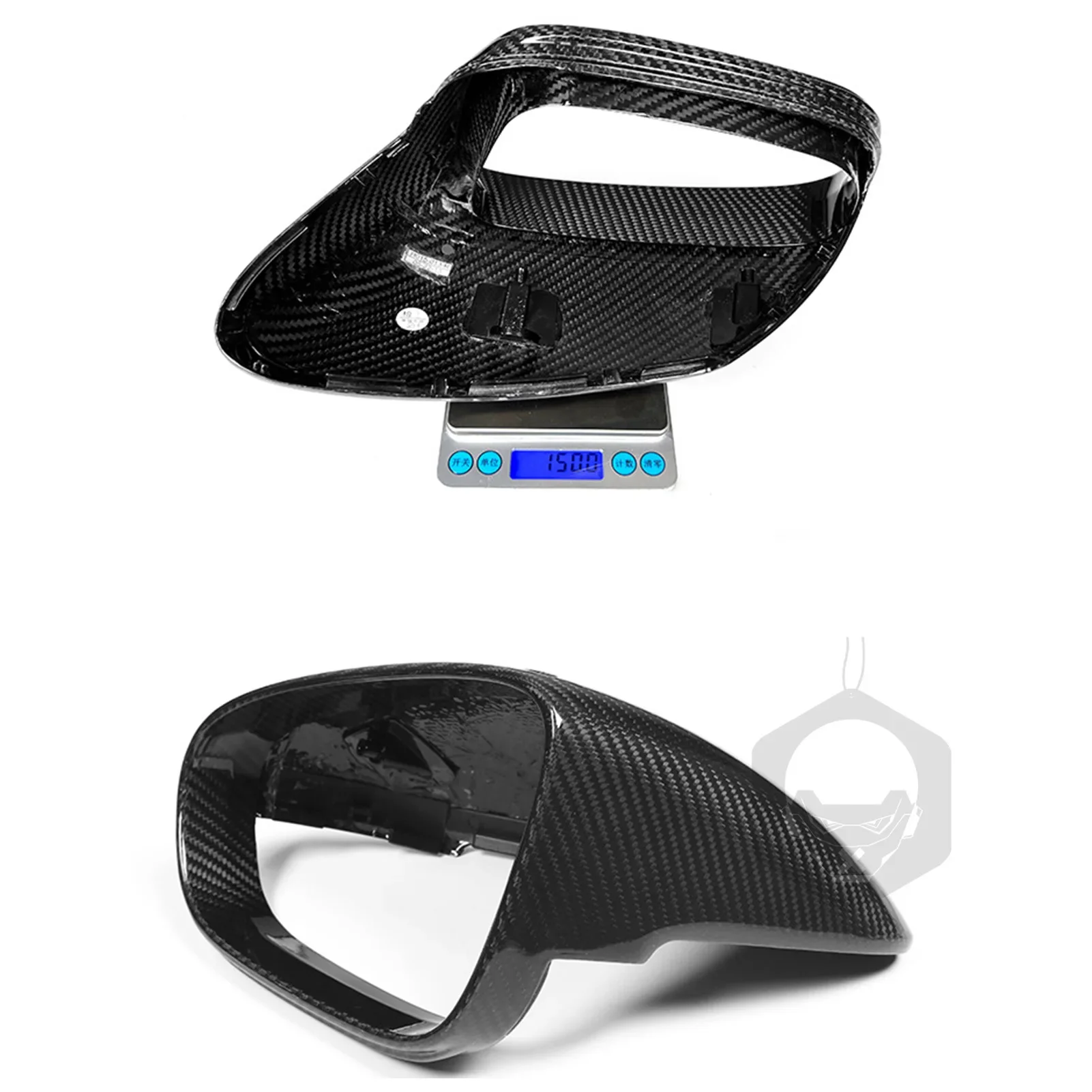 Real Carbon Fiber Replacement for 911 992 Taycan J1 Rearview Mirror Cover