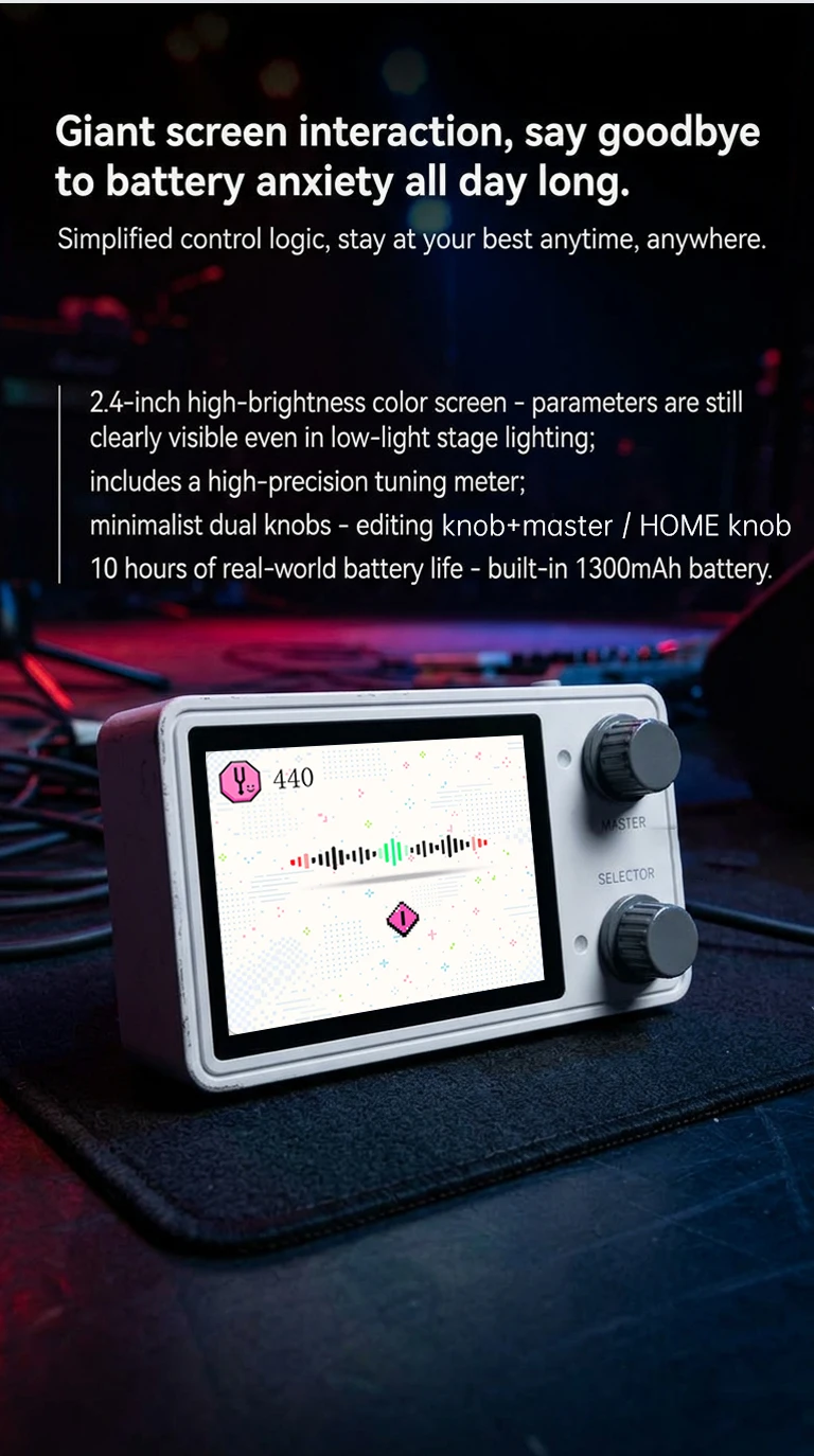 LIVTRA NANOCORE Pocket Multi-Effects Processor, NAM Amp Modeling & IR Loader, 9-10H Battery Bluetooth Guitar Pedal