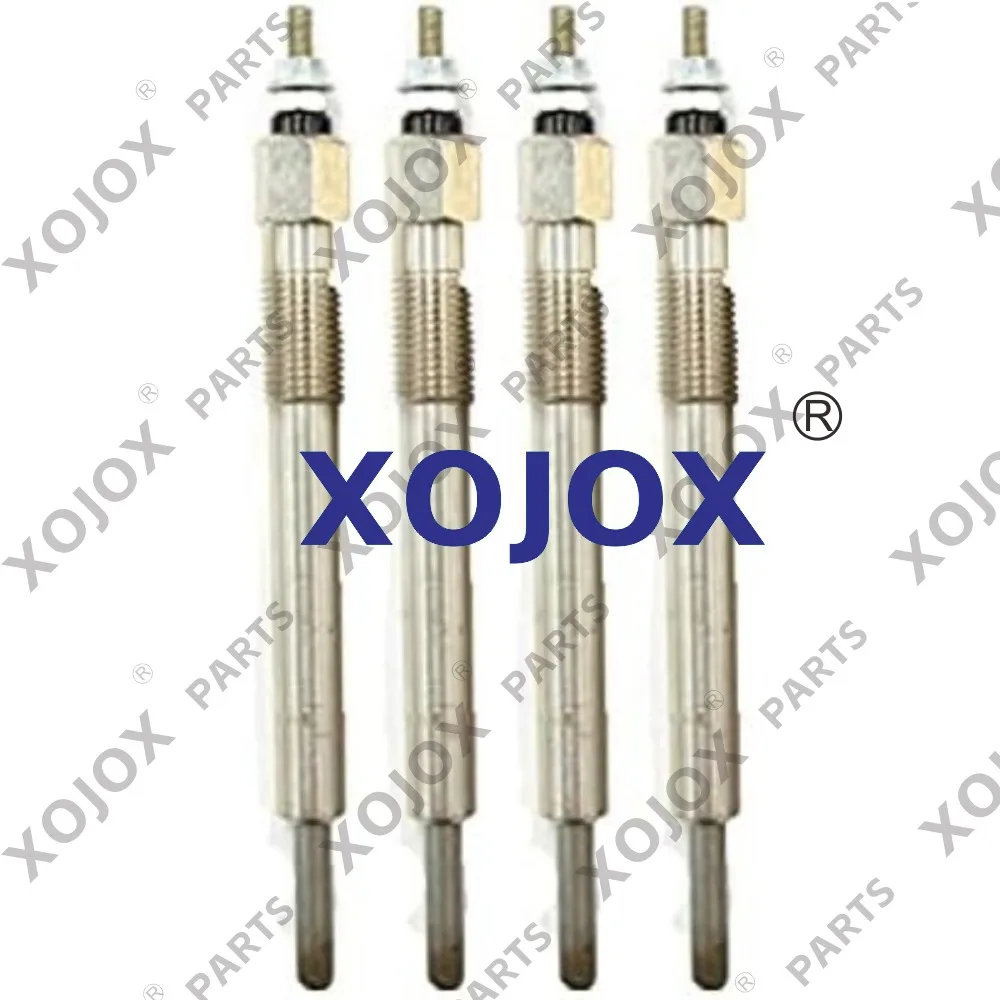 

xojox 4 Pcs Engine Glow Plugs for Hitachi IHI Excavator Loader Isuzu Engine 4JB1 4JG1 4JG1T