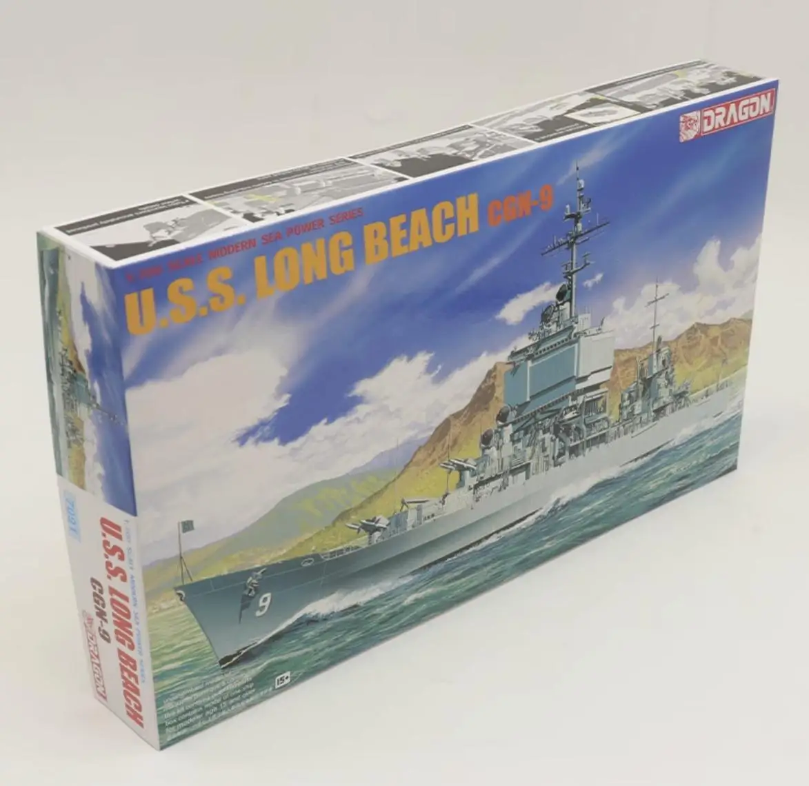 DRAGON 1/700 escala 7091 USS Long Beach CGN-9 montaje Kit de modelo de barco