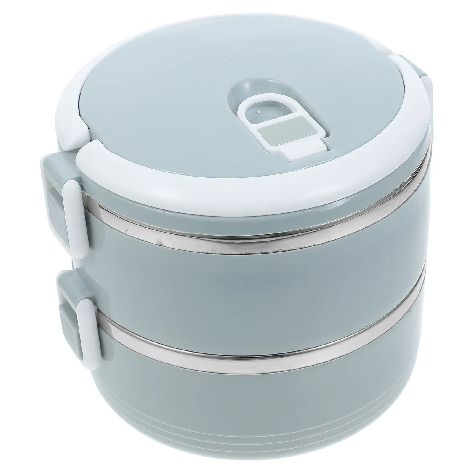 

Double Layer Insulated Lunch Box Boxes Food Container with Lid Two Tier Tiffin Warming Lunchbox for Adults Stainless