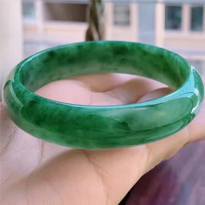 

Natural Myanmar emerald green 54mm-62mm bracelet exquisite princess bracelet gift for girlfriend mother best