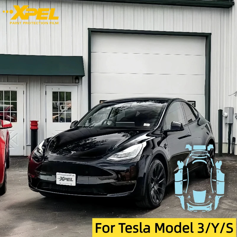 

XPEL PPF Tesla Paint Protection Film TPU Material Glossy Black Film High Gloss Full Protection For Model 3/Y/S Full Car Film