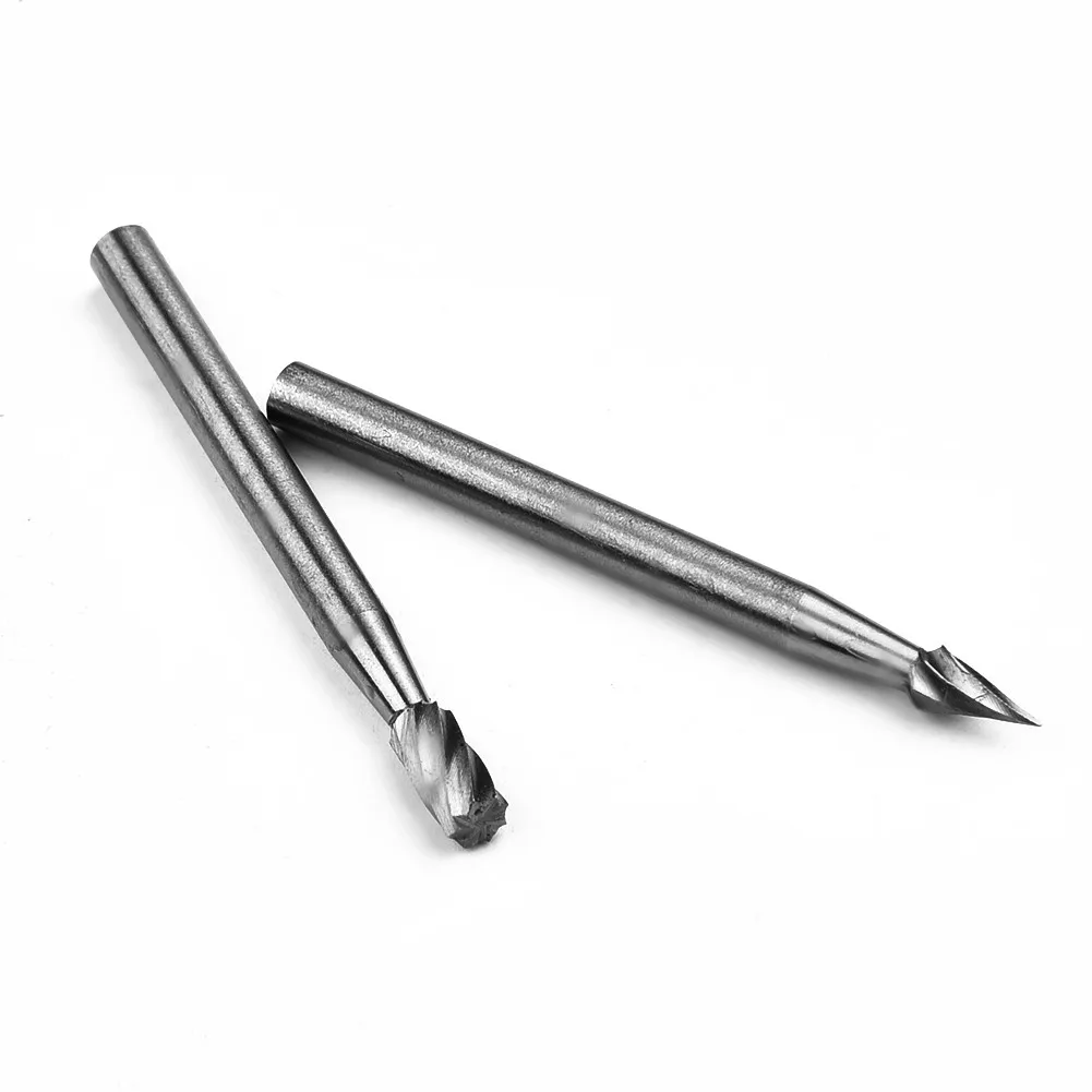 6Pcs HSS Rotary Multi-Tool Burr Routing Router-Bit Mill Cutter Attachment Compatible High Speed Steel Rotary Burr Set For Dremel