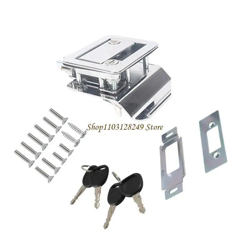 

N5KD RVs Door Lock Inside Outside Double Open Door Lock for Camper Caravans Trailer