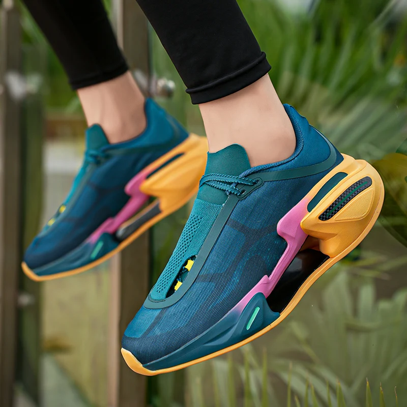 2024 New Running Shoes for Men and Women, Carbon Plate Stable Support, Non-Slip Rebound Breathable Thick-Soled Sports Shoes image 5