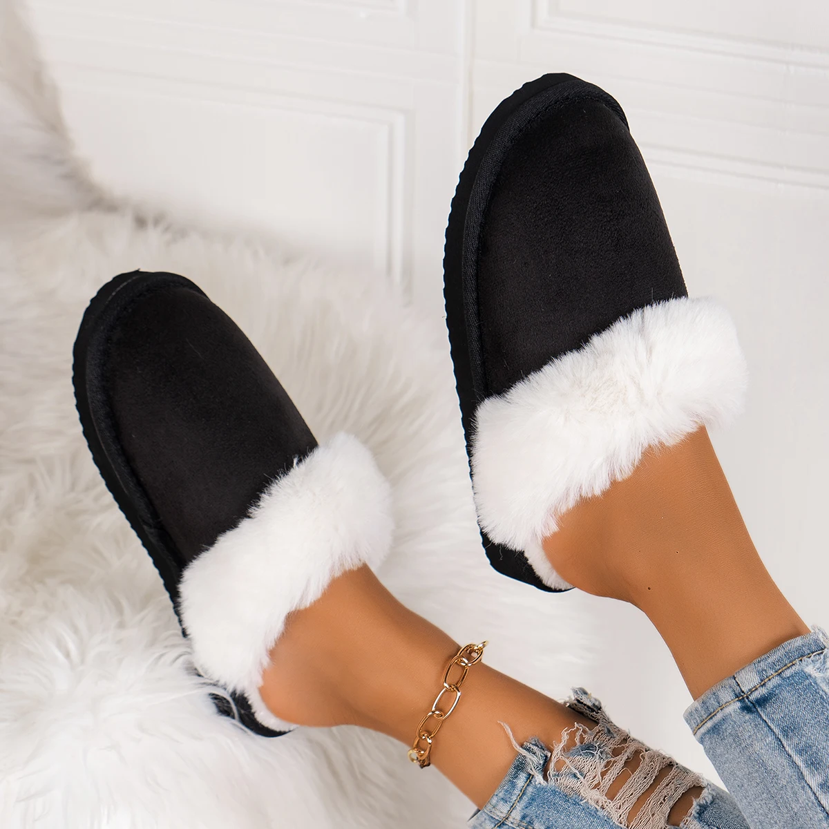 Winter Cloth - Modieuze damespantoffels voor thuis, comfortabele en