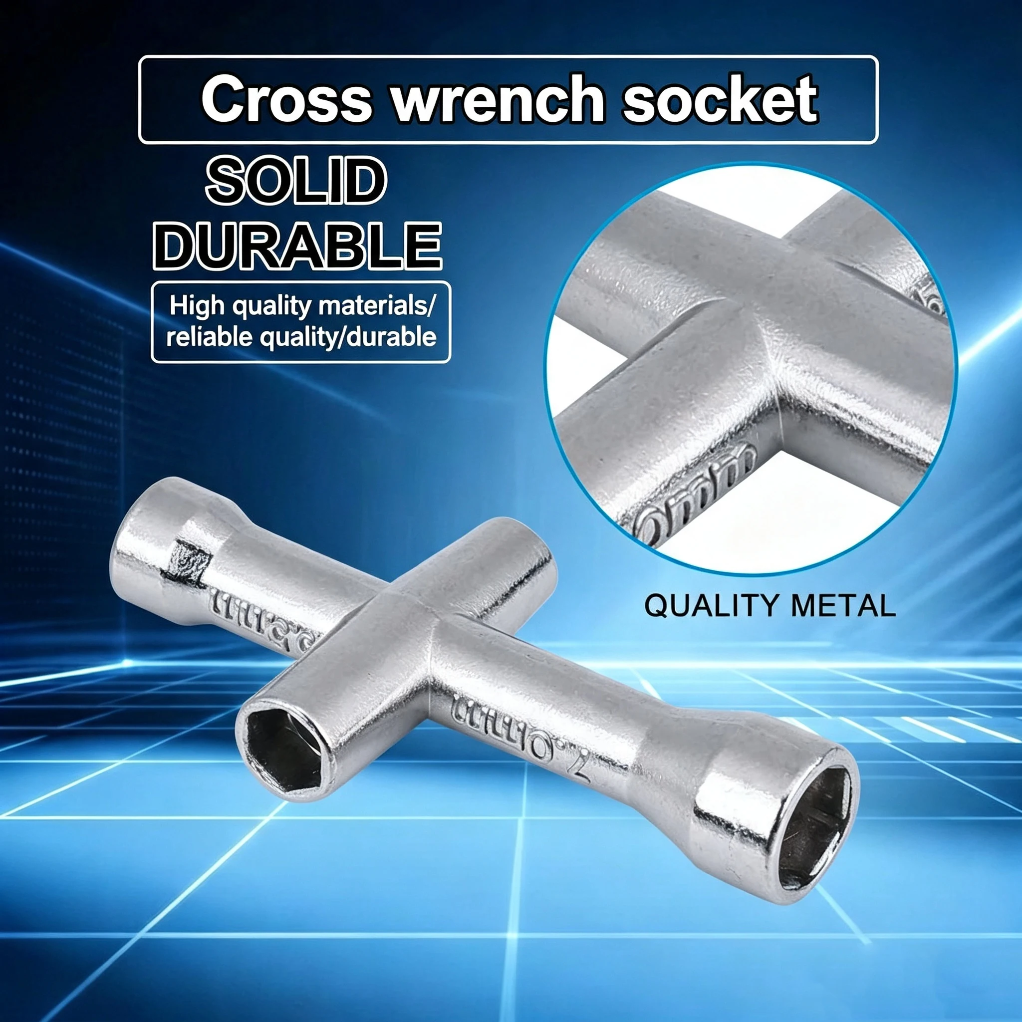 For E3D V5 V6 Bambu Lab X1 P1 A1 MK8 4 in 1 Nozzle Wrench Tool M2 M2.5 M3 M4 Hex Cross 3D Printer Parts