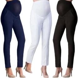 Women's Pants Stomach Pregnant Women's Trousers Elastic Belly Protection Maternity Pregnant Pants Trousers Pencil Pants