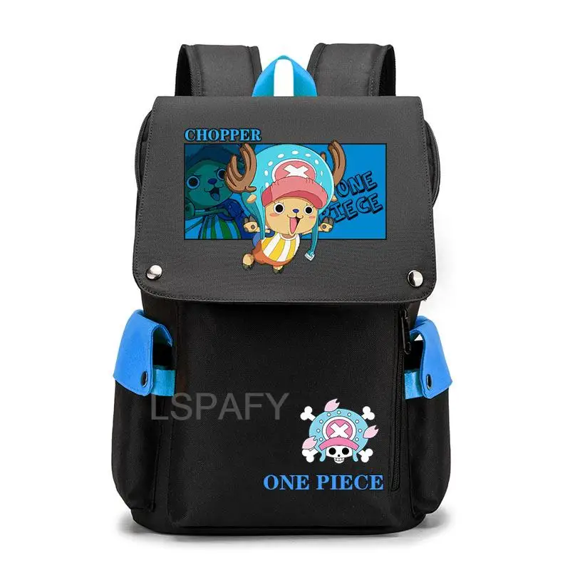 Anime One Piece Monkey D Luffy backpack student School book Bag Women men Travel Backpack USB Charging teenagers Laptop packsack