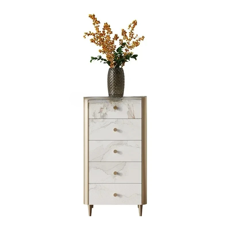 

Легкий роскошный нагрудный шкаф из каменной плиты у стены. Многослойный шкаф с выдвижными ящиками. Шкаф для хранения премиум-класса 9338