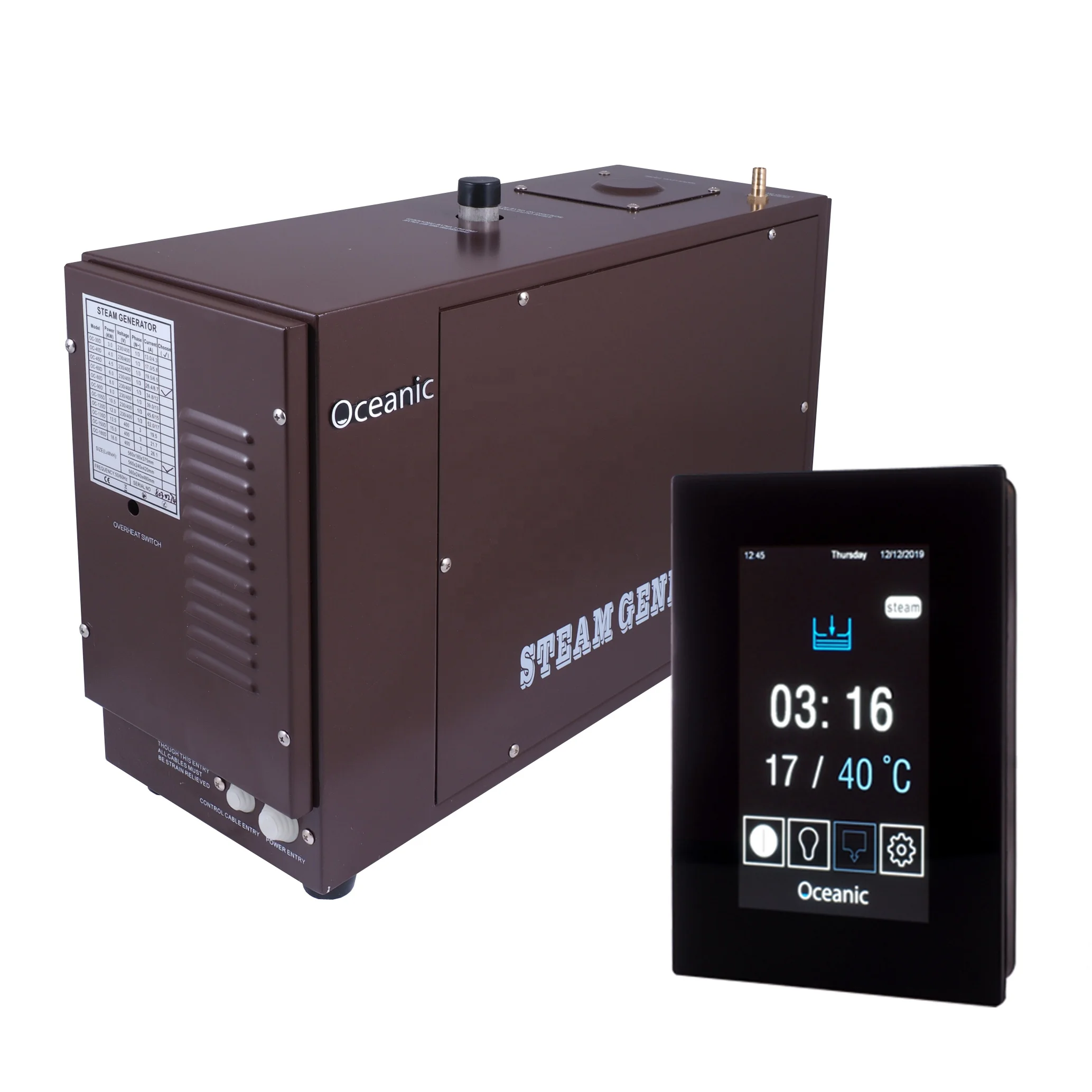 Oceanic Elite  Steam Generator D Series 13.5kw Market Top Quality for Hammam Bath