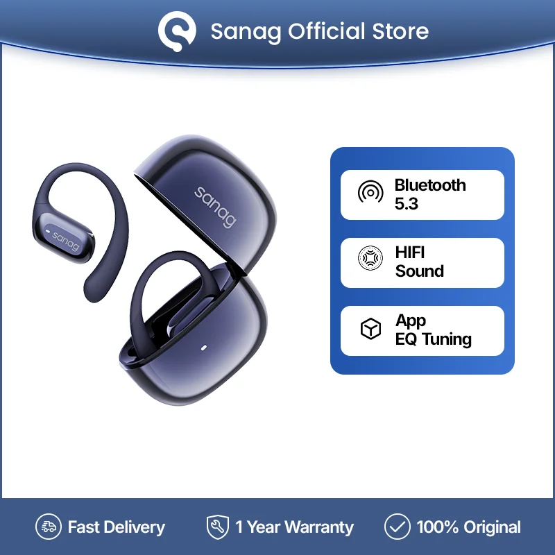 Sanag G30S Earphone Bluetooth 5.3 Wireless Bluetooth Headset IPX5 App Control Earbuds OWS Air Conduction Earphones