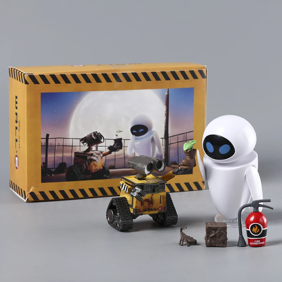 Set Wall E & EVE Action PVC Figur Modell Ornament Spielzeug Sammlung Geschenk