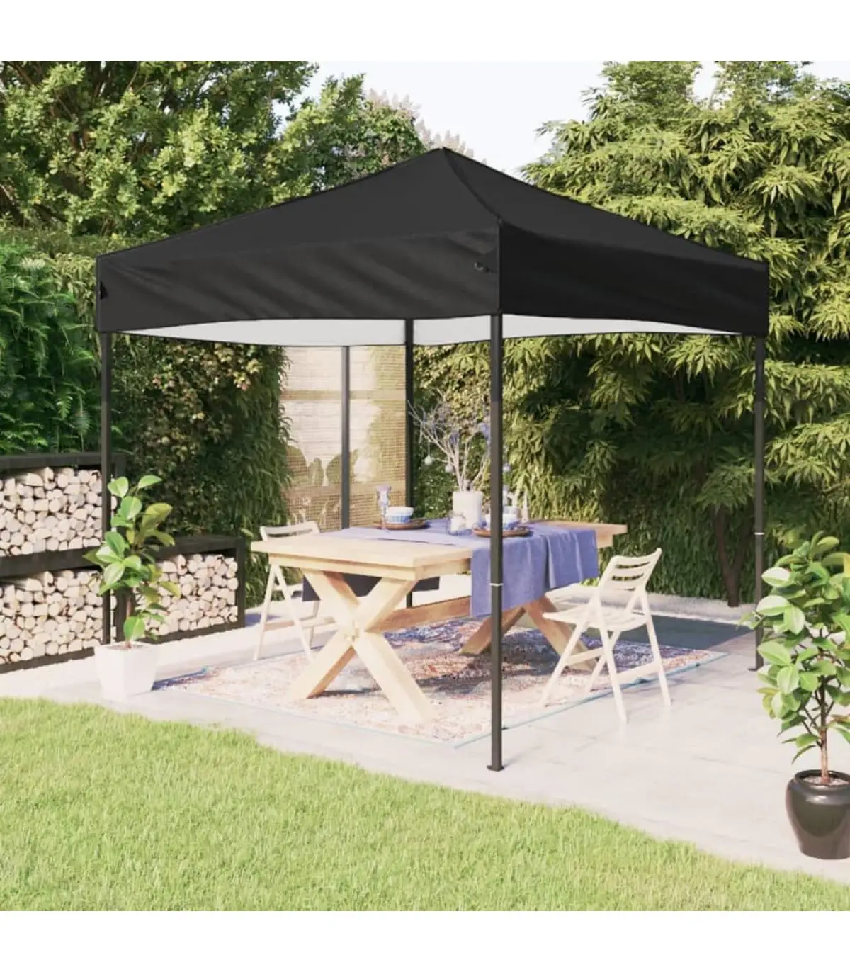 2x2 m black folding party tent and gazebos