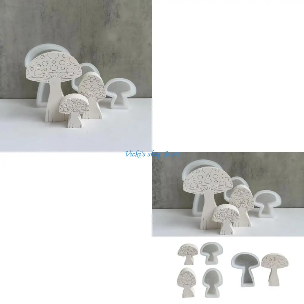 

Little Mushroom Ornament Crafts Silicone Mold Epoxy Jewelry Mold Resin Casting Pendant Mold Suitable for Diy Crafts