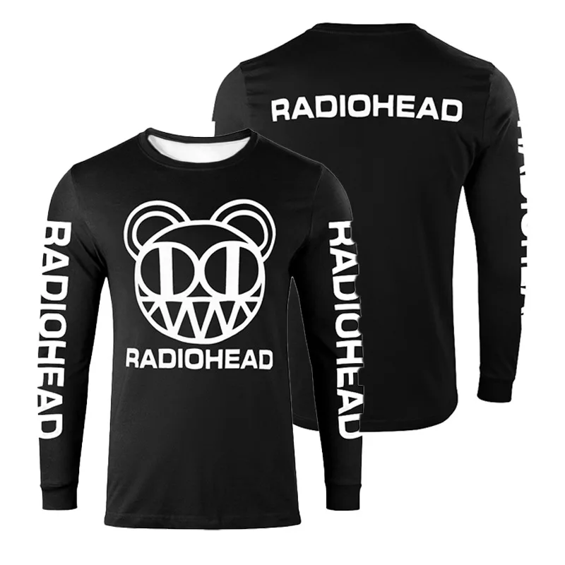 جديد الخريف/الشتاء 3D مطبوعة راديو قائد الدب الفرقة تورنت الثقيلة المعادن روك مطبوعة قمة الموضة العصرية