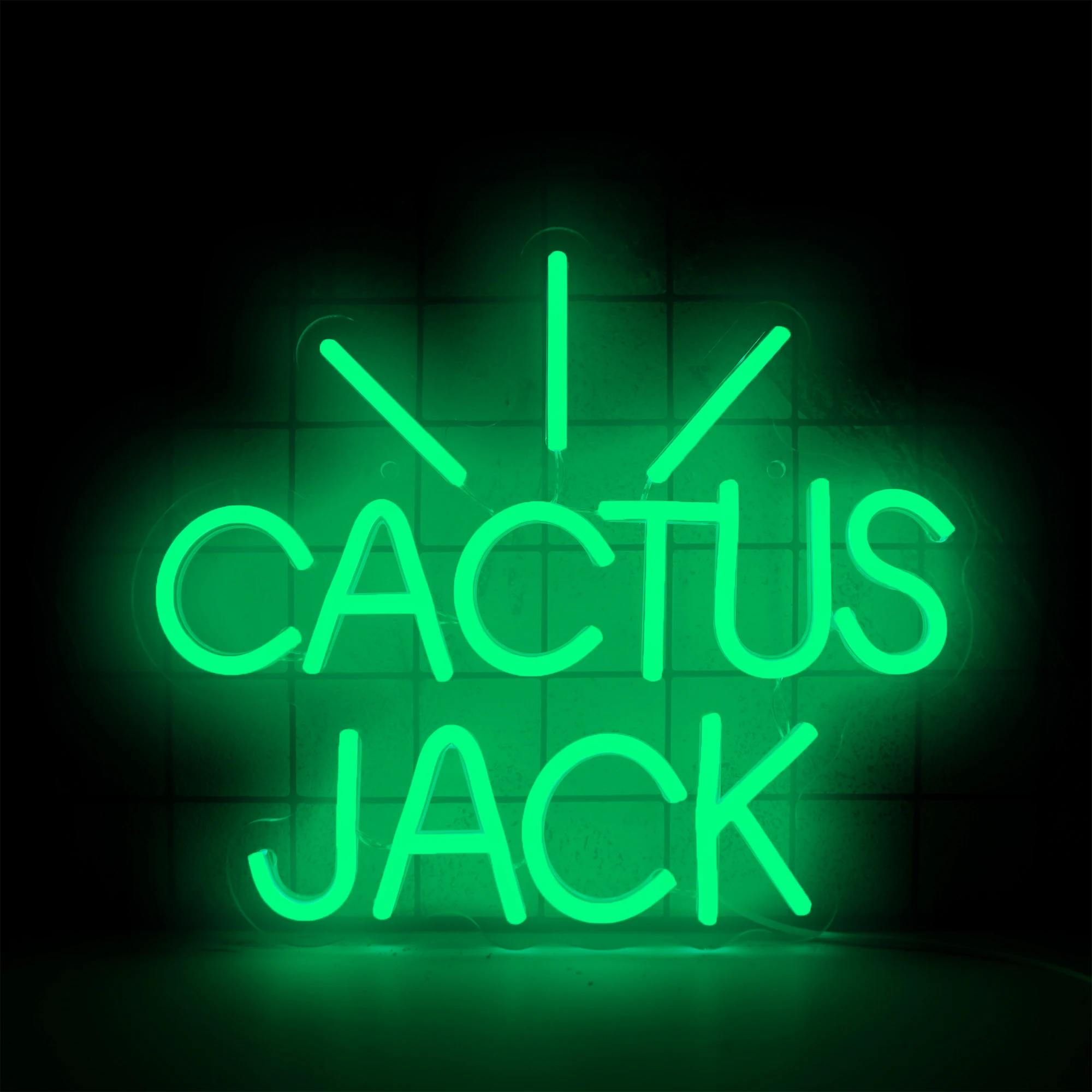 Neon Sign Wall Decor Cactus Jack Neon Sign Neon Sign Light Neon Wall Art Neon Sign Rap Talking Home Bar Pub Party Decor