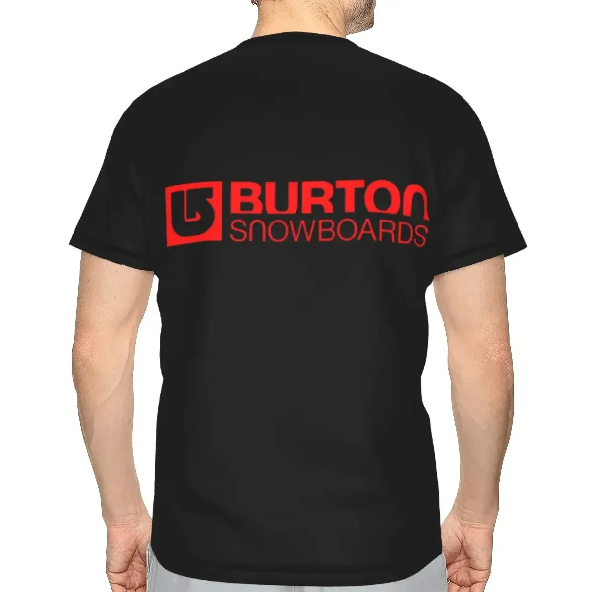 Burton Snowboard Sportive polyester T-Shirt Men'sFunny T Shirts Men Round Neck Short Sleeve