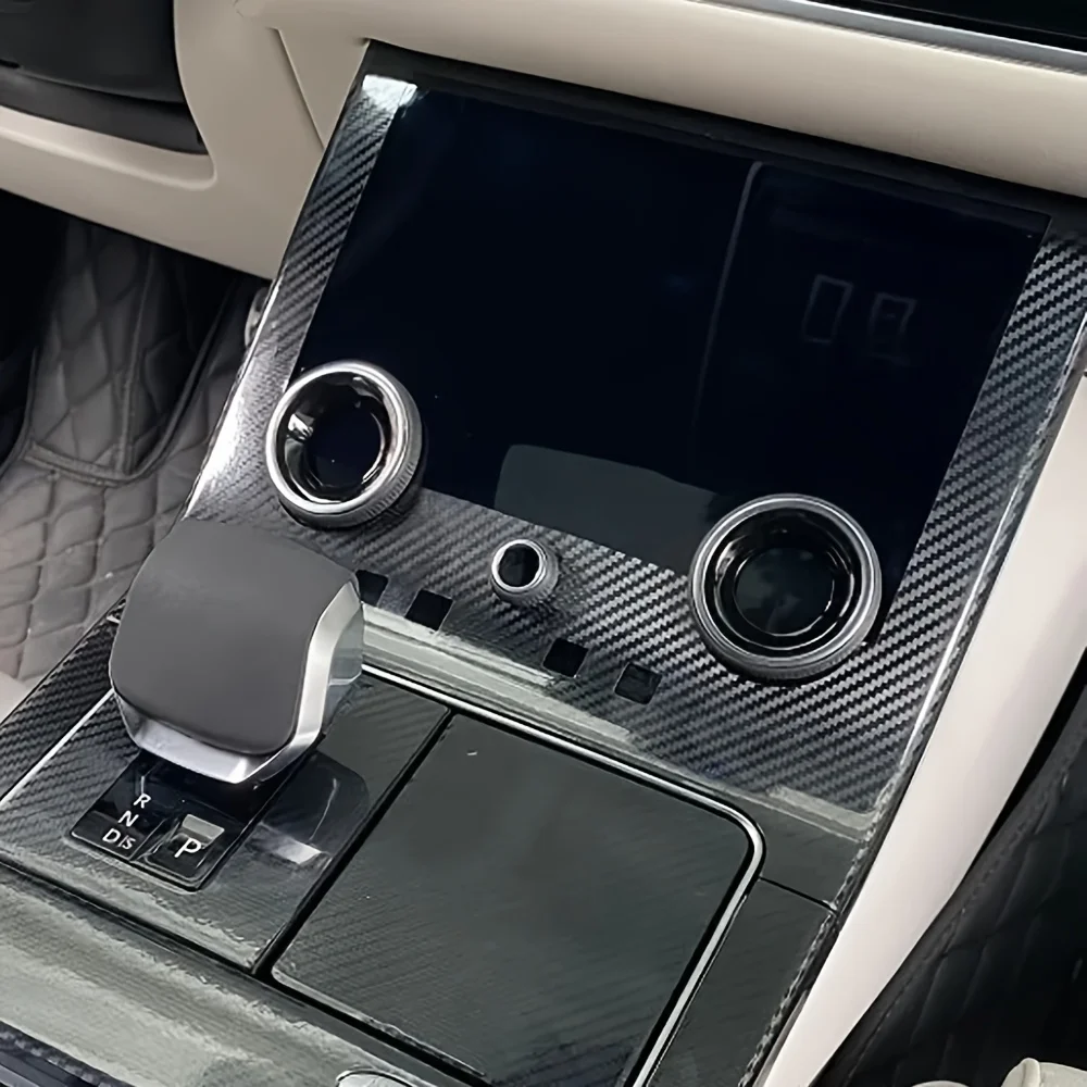 

For Lander for RoveR Range for RoveR Velar 2017-2023 Interior Control Panel Carbon Fiber Stickers Decals Car styling Accessorie
