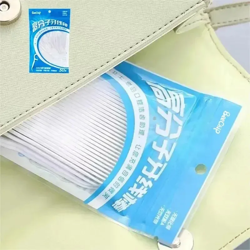 200/400/600/800/1000/1200Pcs Disposable Dental Flosser Interdental Brush Toothpicks Teeth Cleaning For Personal Teeth Care