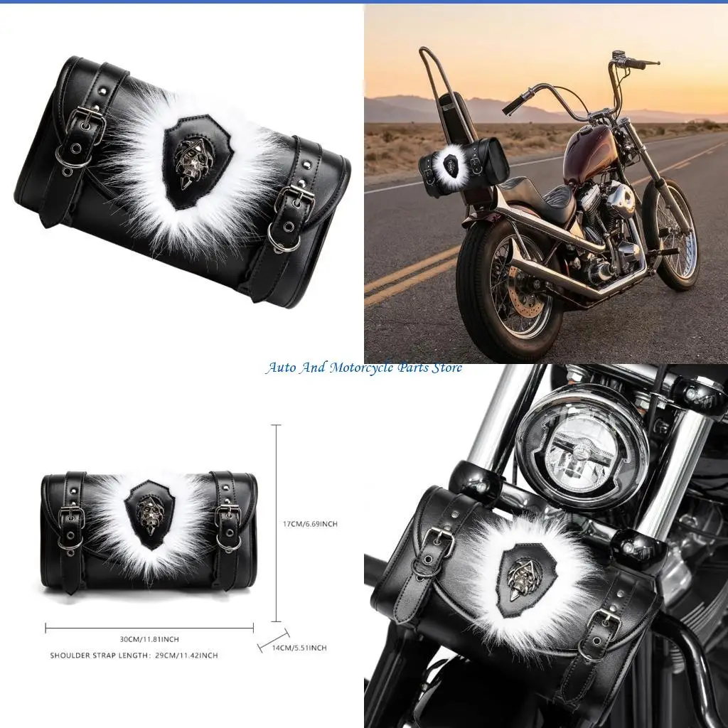 

P9FD Heavy Duty PU Motorcycle Saddlebag with Anti Theft Feature Suitable for Bike