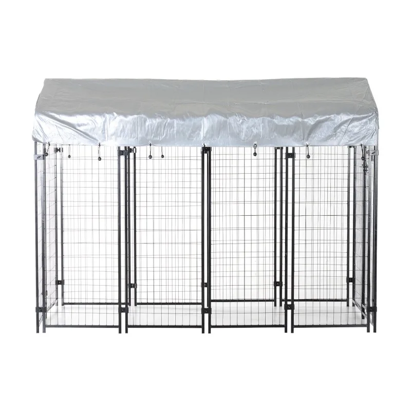 

Modern Outdoor Dog Kennel Heavy Duty Dog Cage Pet House Galvanized Steel Fence Dog Playpen Puppy Exercise Pen
