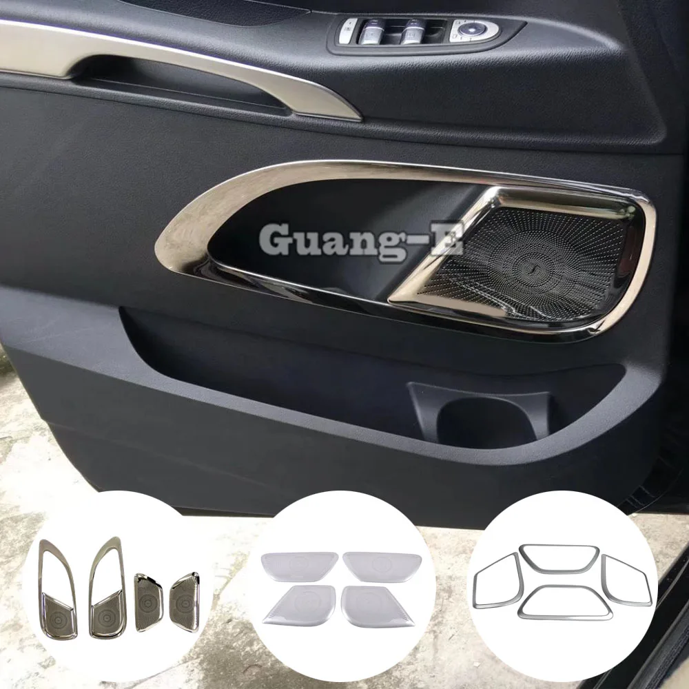 

For Mercedes Benz Vito W447 2016 2017 2018 2019 2020 2021 2022 Cover Door Stick Steel Audio Speak Sound Cover Ring Circle Trim
