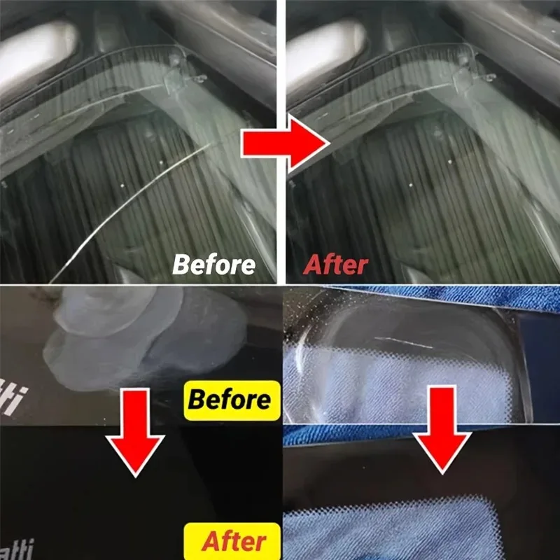 Glass Polishing and Scratch Repair Paste - 120ml, No-Trace Restoration for Car Windows and Mirrors, Home Use Door and Glass Repa
