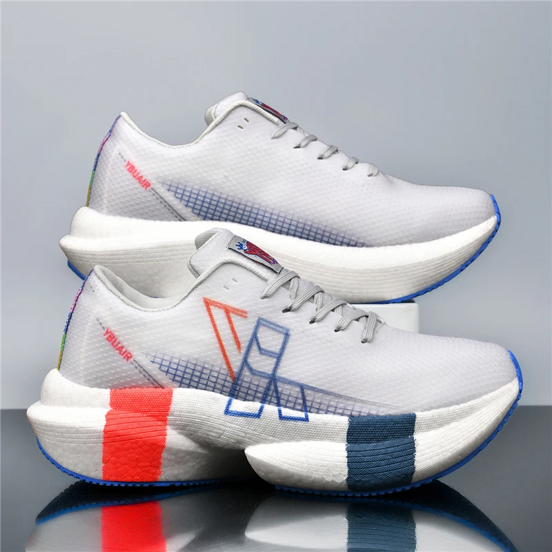 

Men's Casual Sneakers Carbon Plate Gym Student Running Sports Shoes For Women Tenis Breathable Athletics Training Shoe Black