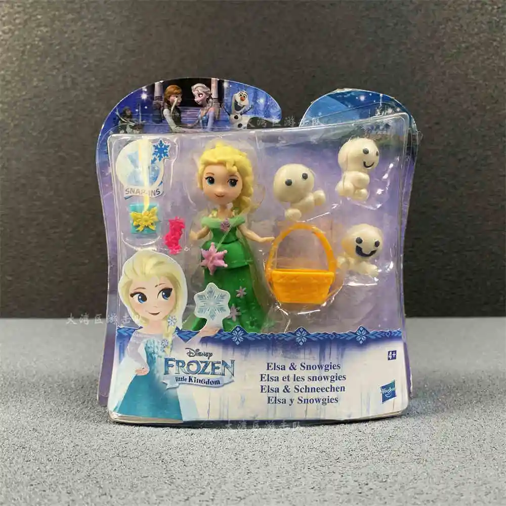 Disney Frozen Little Kingdom Elsa Anna Okun Christopher Pvc Anime Figurine Model Mini Doll Toys Desktop Ornament Gifts