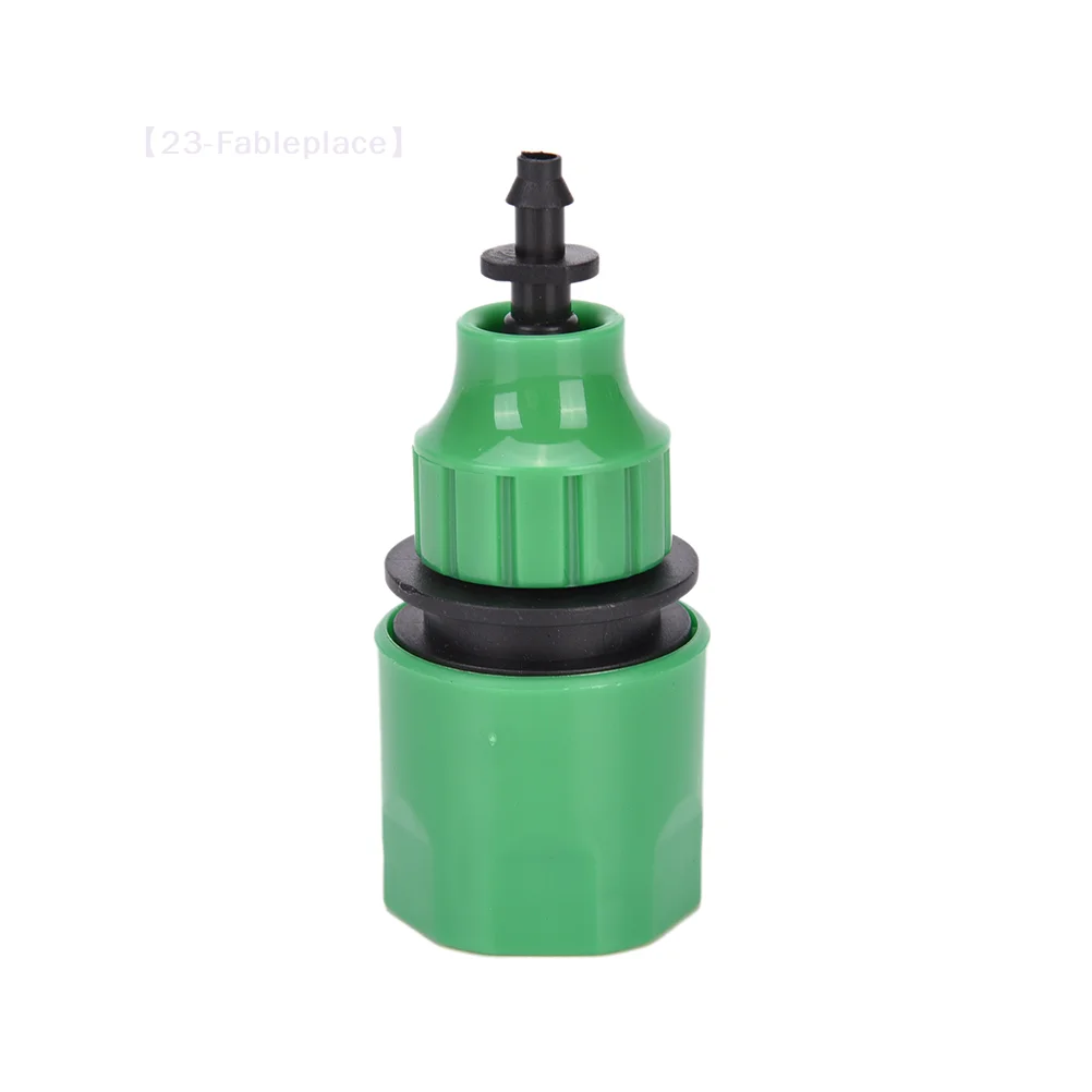 1Pc 16MM Equal Garden Hose Shut Off Valve Fitting Plastic Tubing Tap Adapter Quick Joint For Watering Irrigation Car Wash