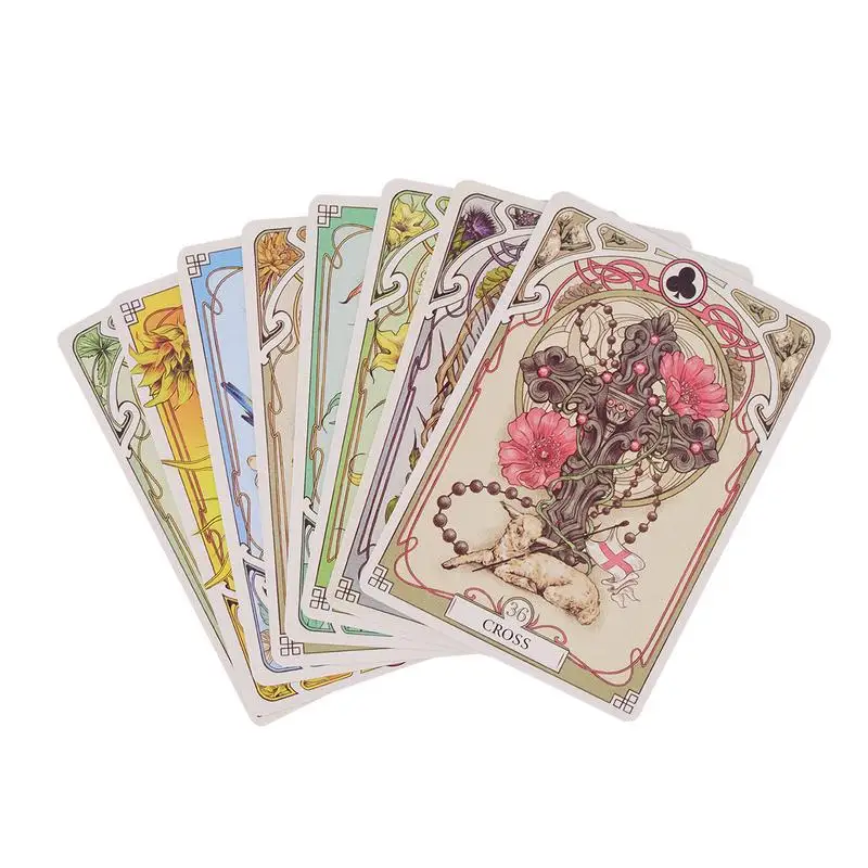 37 sztuk romantyczne karty wyroczni Lenormand Fate wróżbiarstwo karty wyroczni los karty wyroczni na imprezę rozrywka gra planszowa