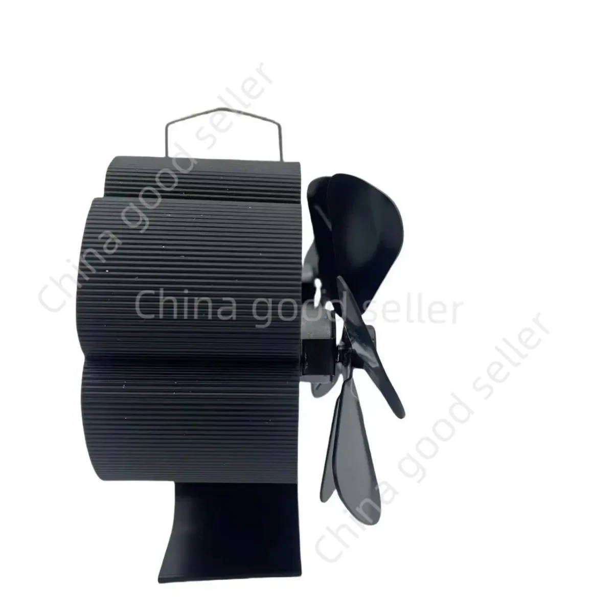 Double Head Flower  Thermal Power Fireplace Fan Small I-shaped Stove Fan Self-starting High Temperature Resistance