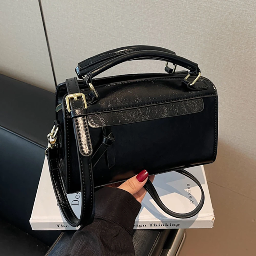 لامعة بو عالية الجودة حقيبة كروسبودي المرأة ساحة سستة الملمس كل مباراة تنوعا حقيبة ساع حقائب اليد التنقل اليومي #2