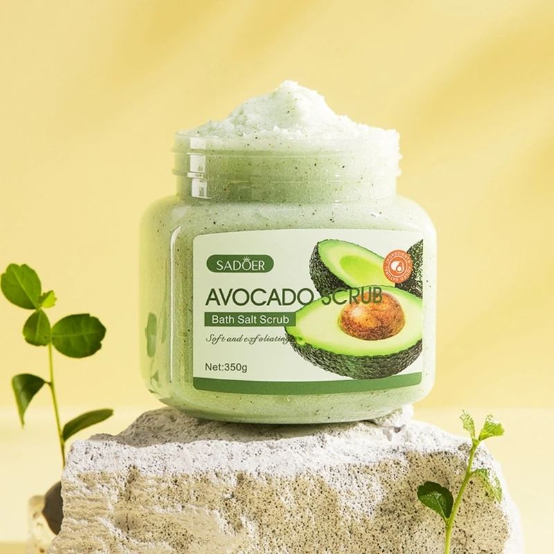 SADOER Scrub corpo sale da bagno alla frutta Scrub da bagno per pelle pulita per donna