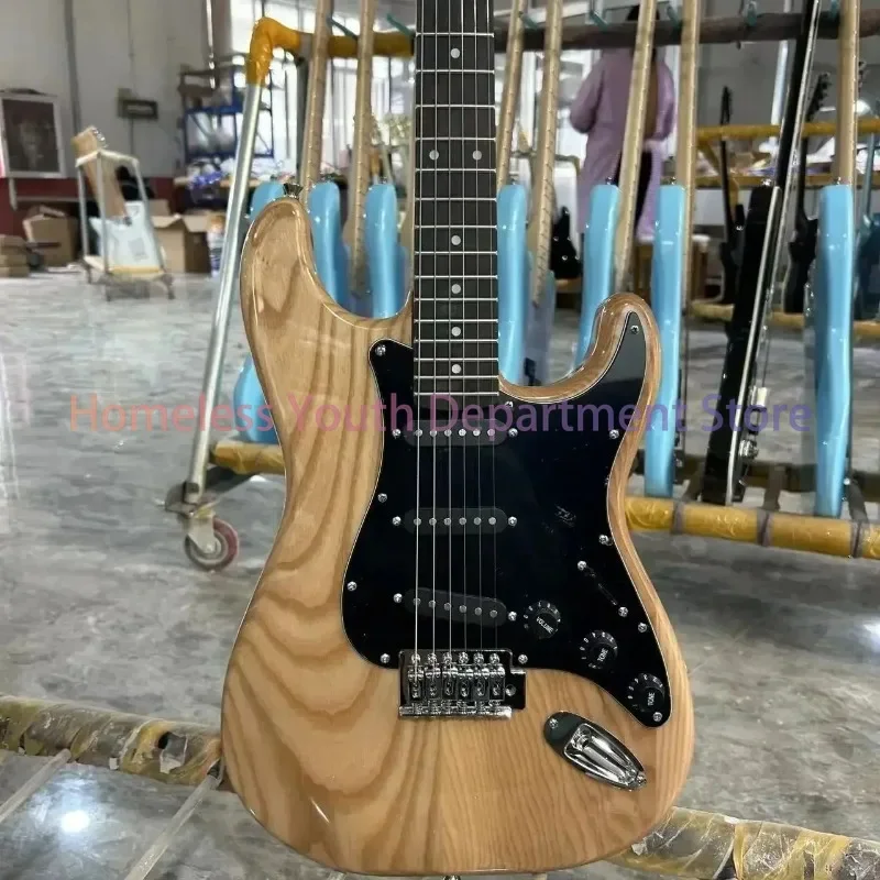 ST  Guitar, Ash Wood Body, Burlywood Color, Rosewood Fingerboard, 6 String,