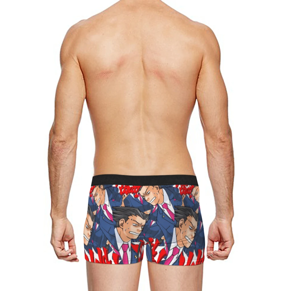 Ace Attorney Milk Silk Man Underwear Boxer Men Underpants Men's Panties Boxers Shorts
